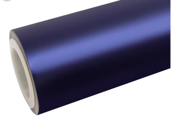 Satin Chrome Saint Patrick Blue Vinyl Wrap