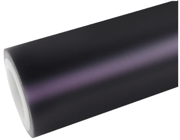 Matte Metallic Black Purple Vinyl Wrap