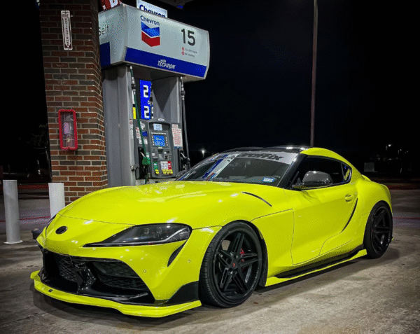 High Glossy Chartreuse Yellow Vinyl Wrap - 图片 2