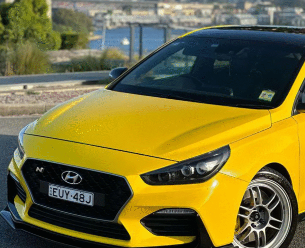High Glossy Racing Yellow Vinyl Wrap - 图片 4