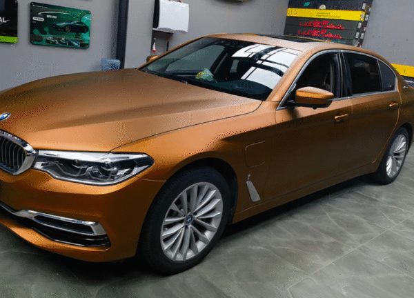 Satin Chrome Silk Copper Vinyl Wrap - 图片 5