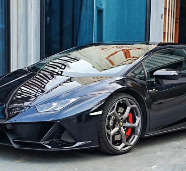 Glossy Metallic Glitter Black Blue Vinyl Wrap - 图片 4