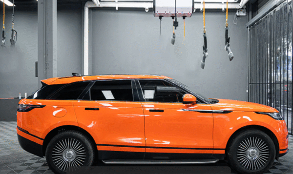 High Glossy Orange Vinyl Wrap - 图片 2