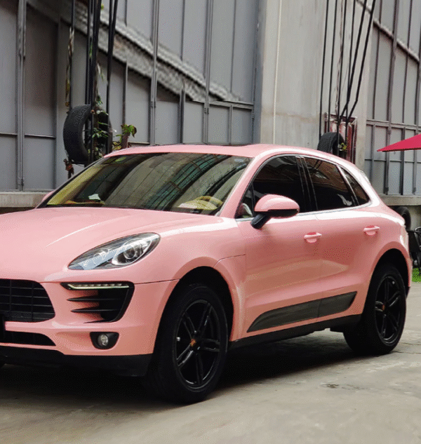 High Glossy Rouge Pink Vinyl Wrap - 图片 5