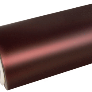Satin Chrome Chocolate Cosmos Red Vinyl Wrap