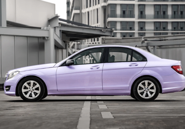 Super Glossy Periwinkle Purple Vinyl Wrap - 图片 5